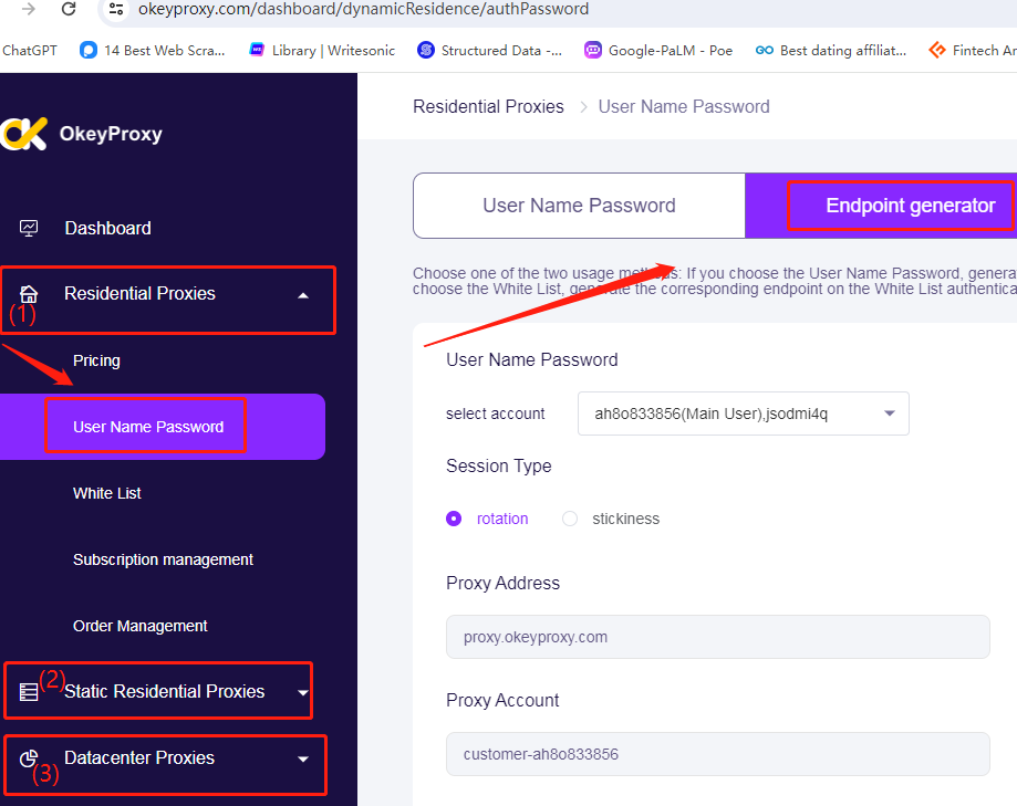 setup ip address to proxy helper