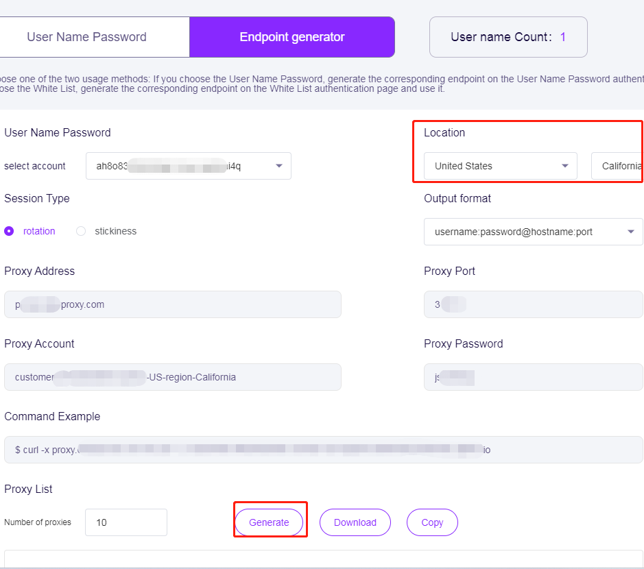 rotating ip address to proxy helper
