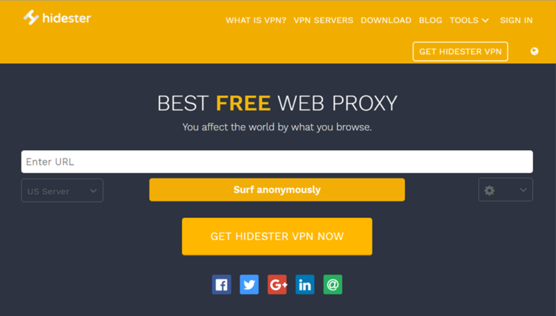 Hidester Free Proxy