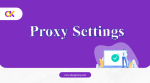 Proxy-Einstellung