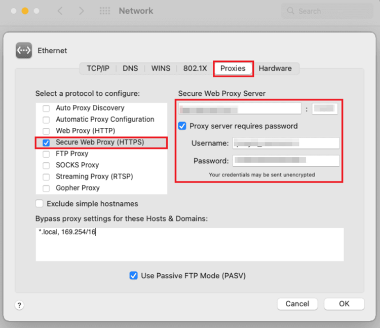 Find Proxy Server Address Mac