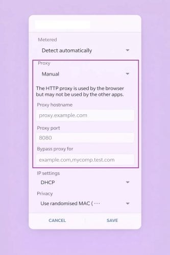 安卓代理 wifi 设置