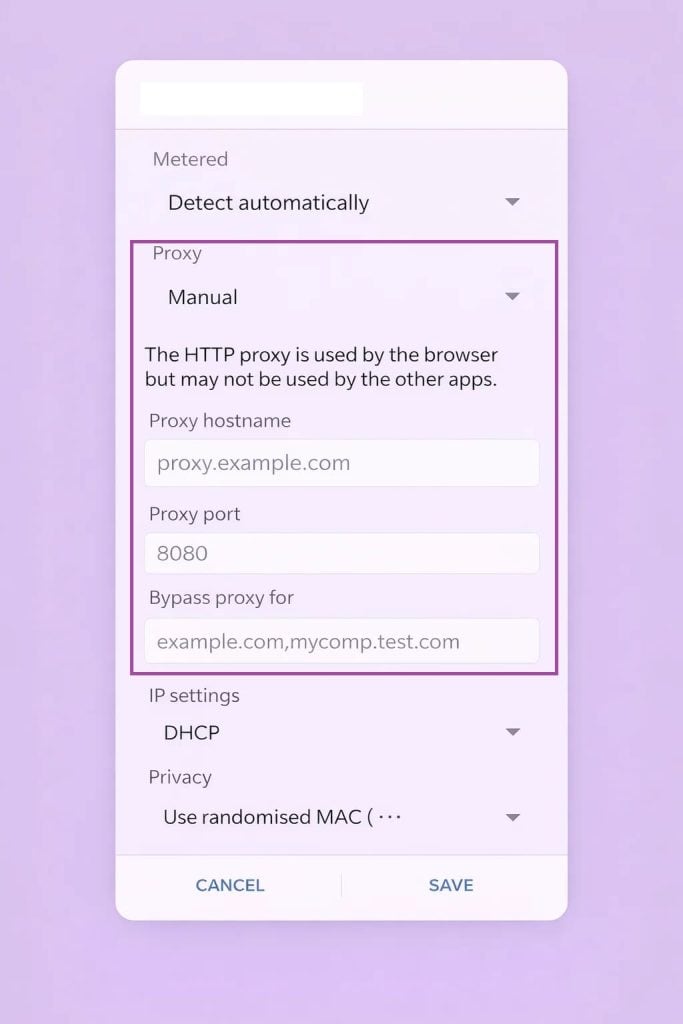 安卓代理 wifi 设置