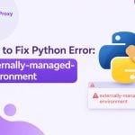 исправление ошибки python в среде с внешним управлением