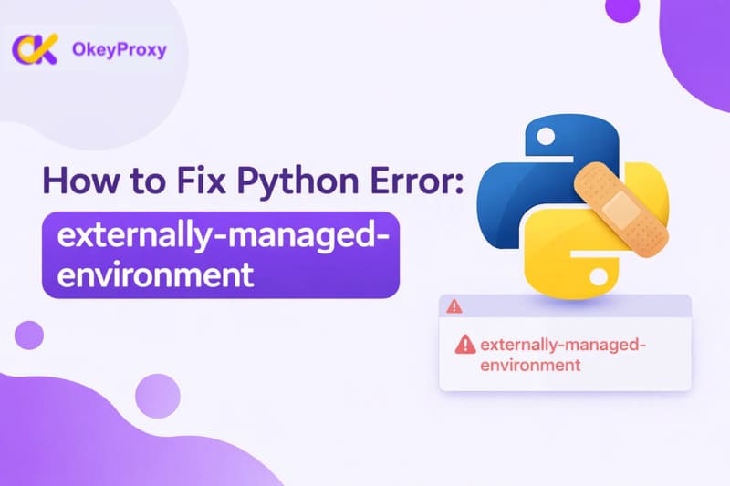 fix python error externally managed environment