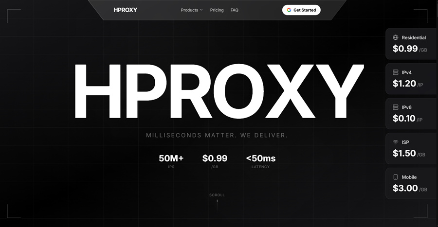 hproxyウェブサイト