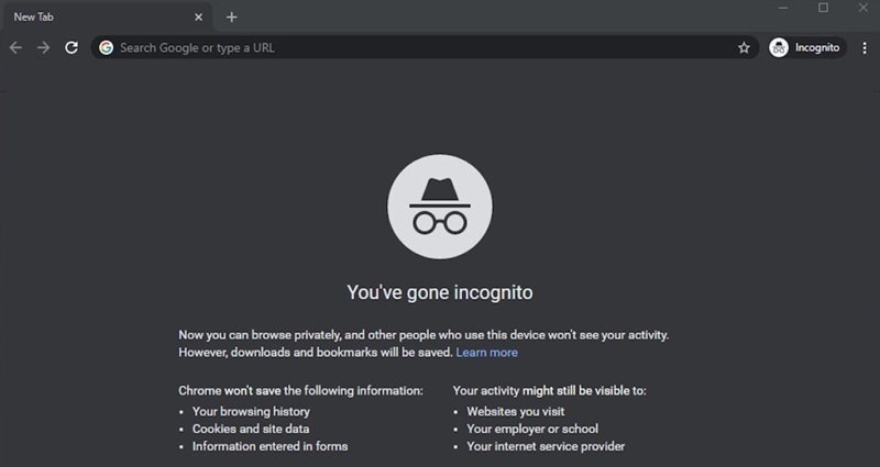 incognito mode