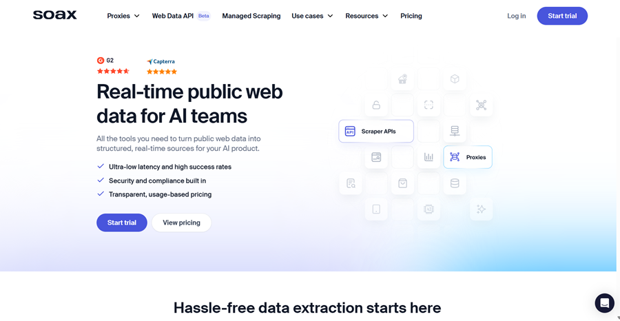 soaxウェブサイト