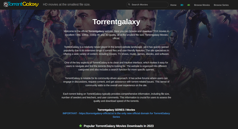 torrentgalaxy website