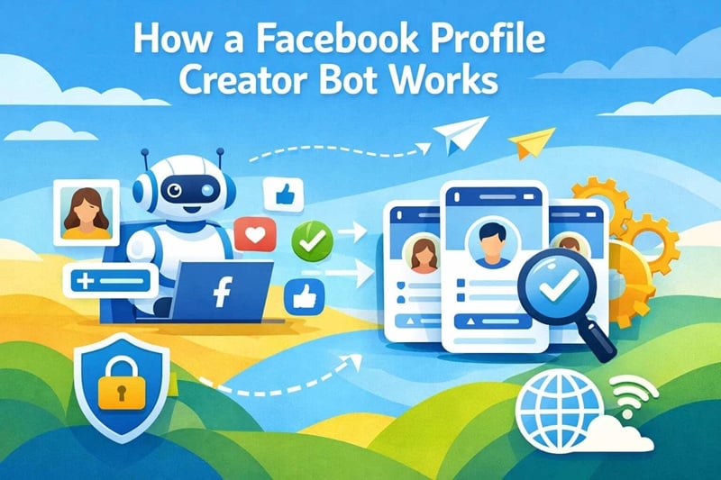how a facebook profile creator bot works
