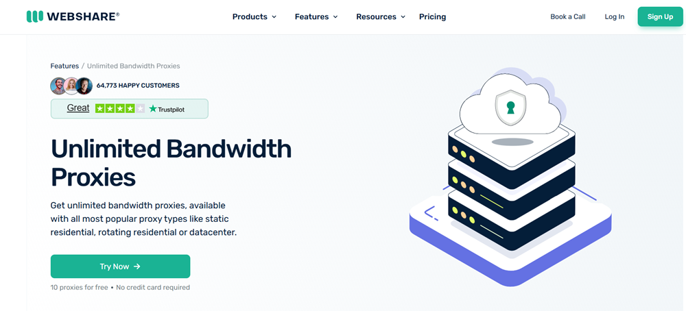 webshare unlimited proxies