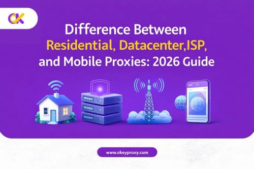 difference between residential datacenter isp mobile proxies