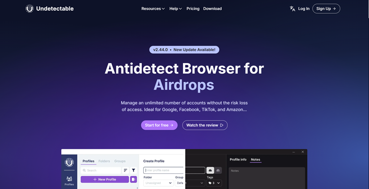 undetectable browser website